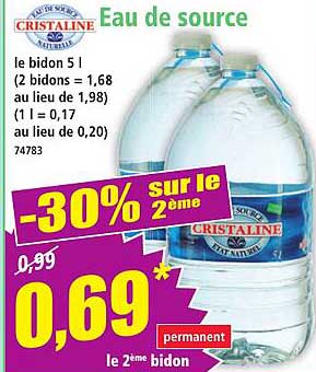 Eau de source