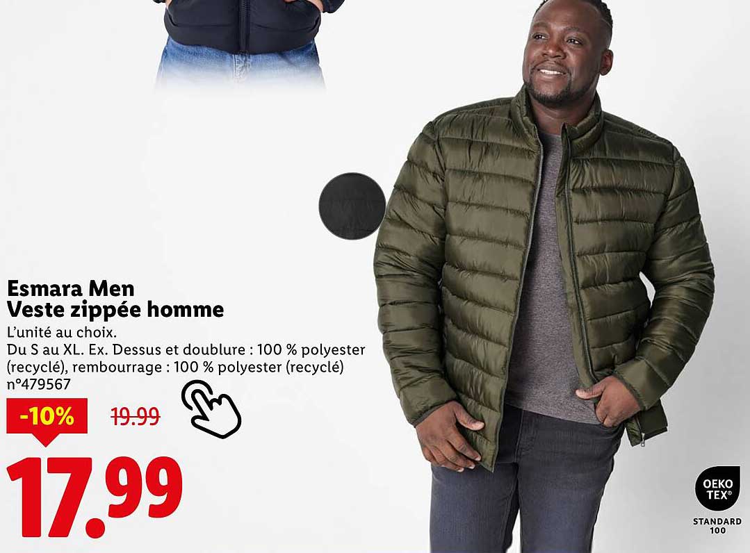 Esmara Men Veste zippée homme