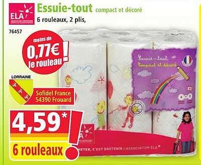 Essuie-tout compact et décoré
