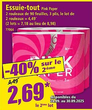 Essuie-tout Pink Paper