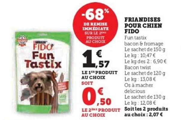 FRIANDISES POUR CHIEN FIDO