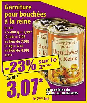 Garniture pour bouchées à la reine