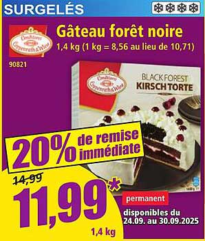 Gâteau forêt noire