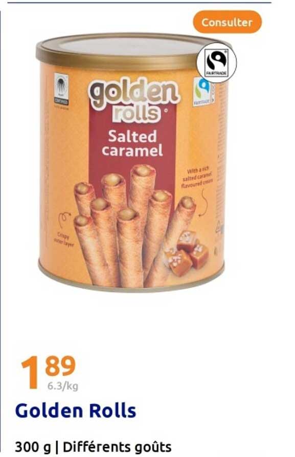 Golden Rolls - Salted caramel