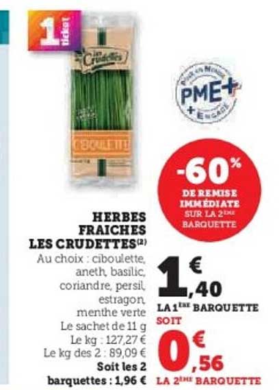 HERBES FRAÎCHES LES CRUD ET TES