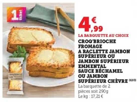 LA BARQUETTE AU CHOIX