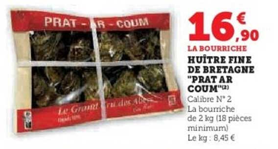 LA BOURRICHE HUÎTRE FINE DE BRETAGNE "PRAT AR COUM"