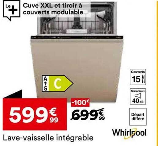 Lave-vaisselle intégrable
