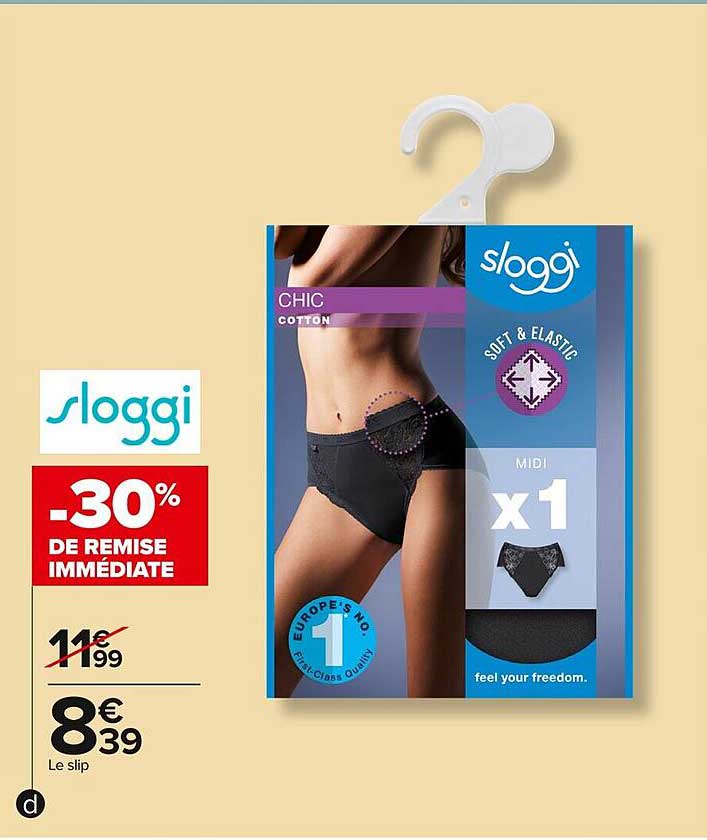 Le slip Sloggi Chic Cotton -30% de remise immédiate