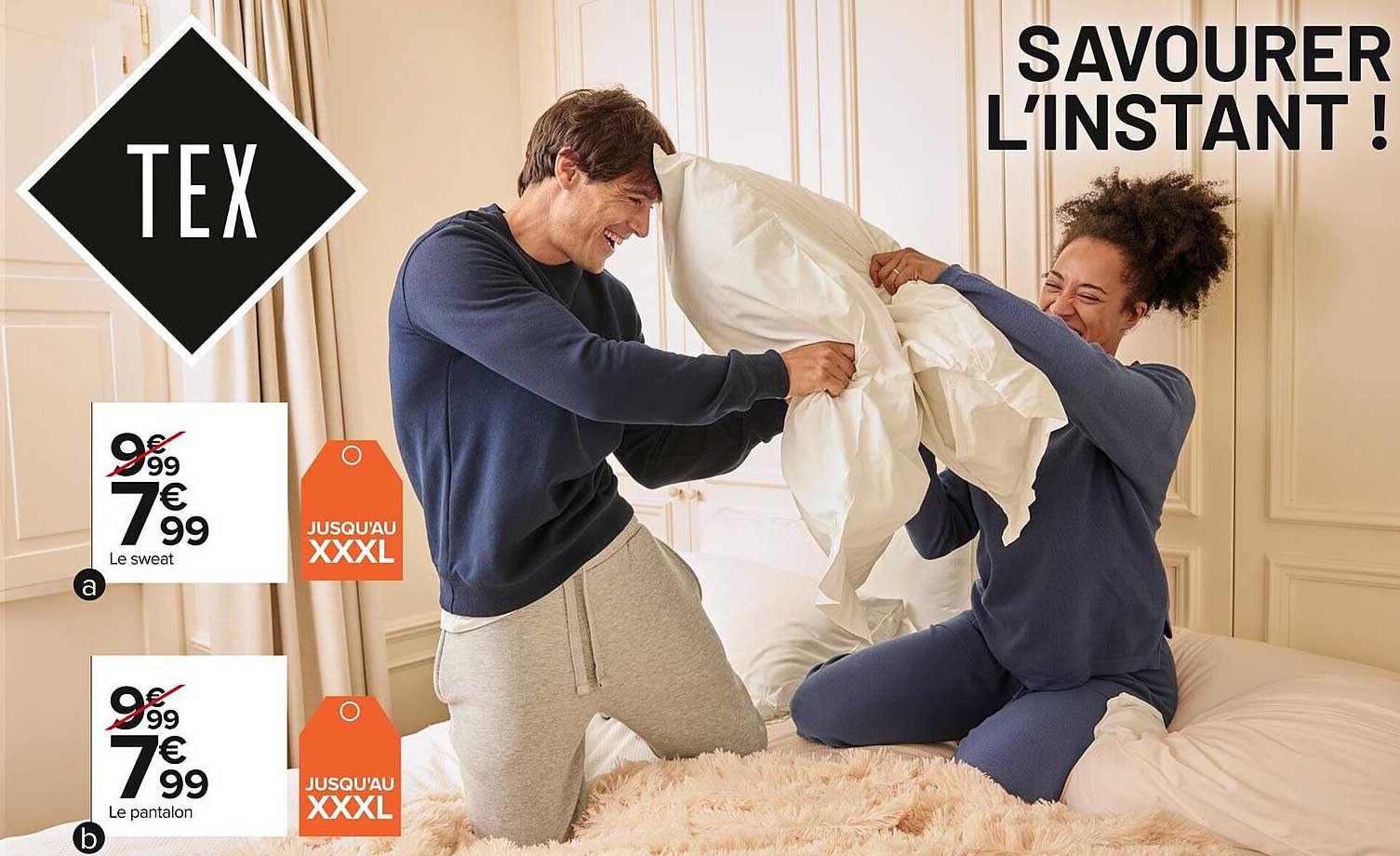 Le sweat et le pantalon à 7,99€