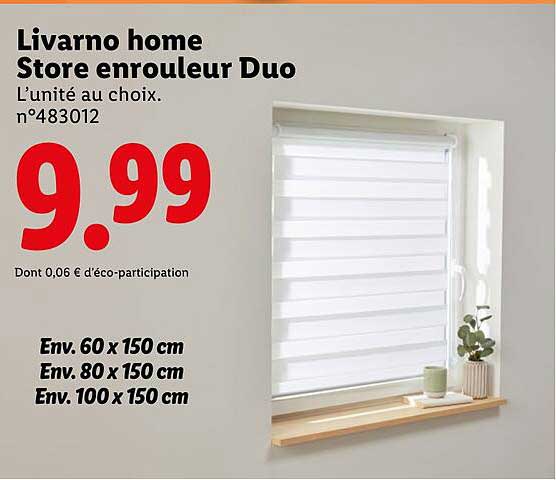 Livarno home Store enrouleur Duo
