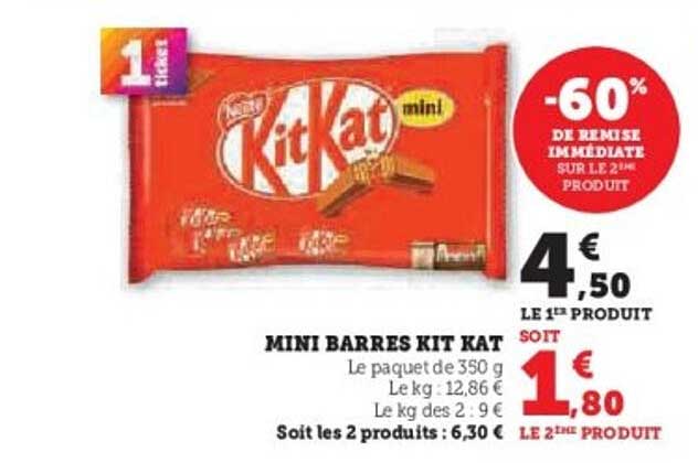 MINI BARRES KIT KAT