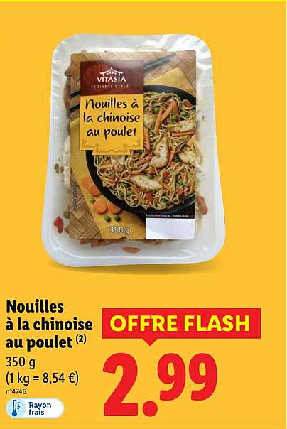 Nouilles à la chinoise au poulet