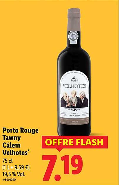 Offre Flash Porto Rouge Tawny Calém Velhotes