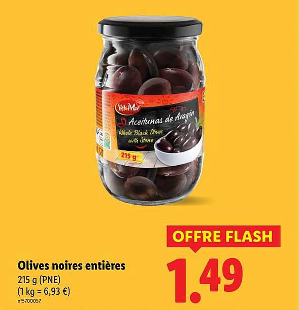 Olives noires entières