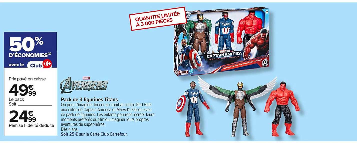 Pack de 3 figurines Titans