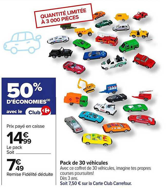Pack de 30 véhicules