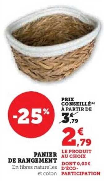 PANIER DE RANGEMENT