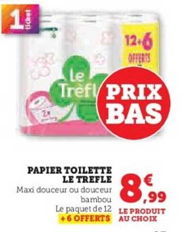 PAPIER TOILETTE LE TREFLE