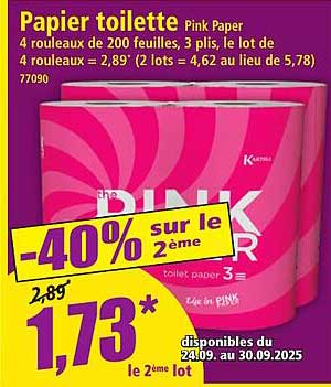 Papier toilette Pink Paper