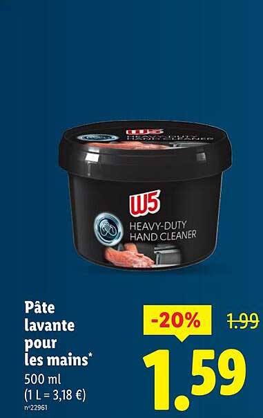 Pâte lavante pour les mains*