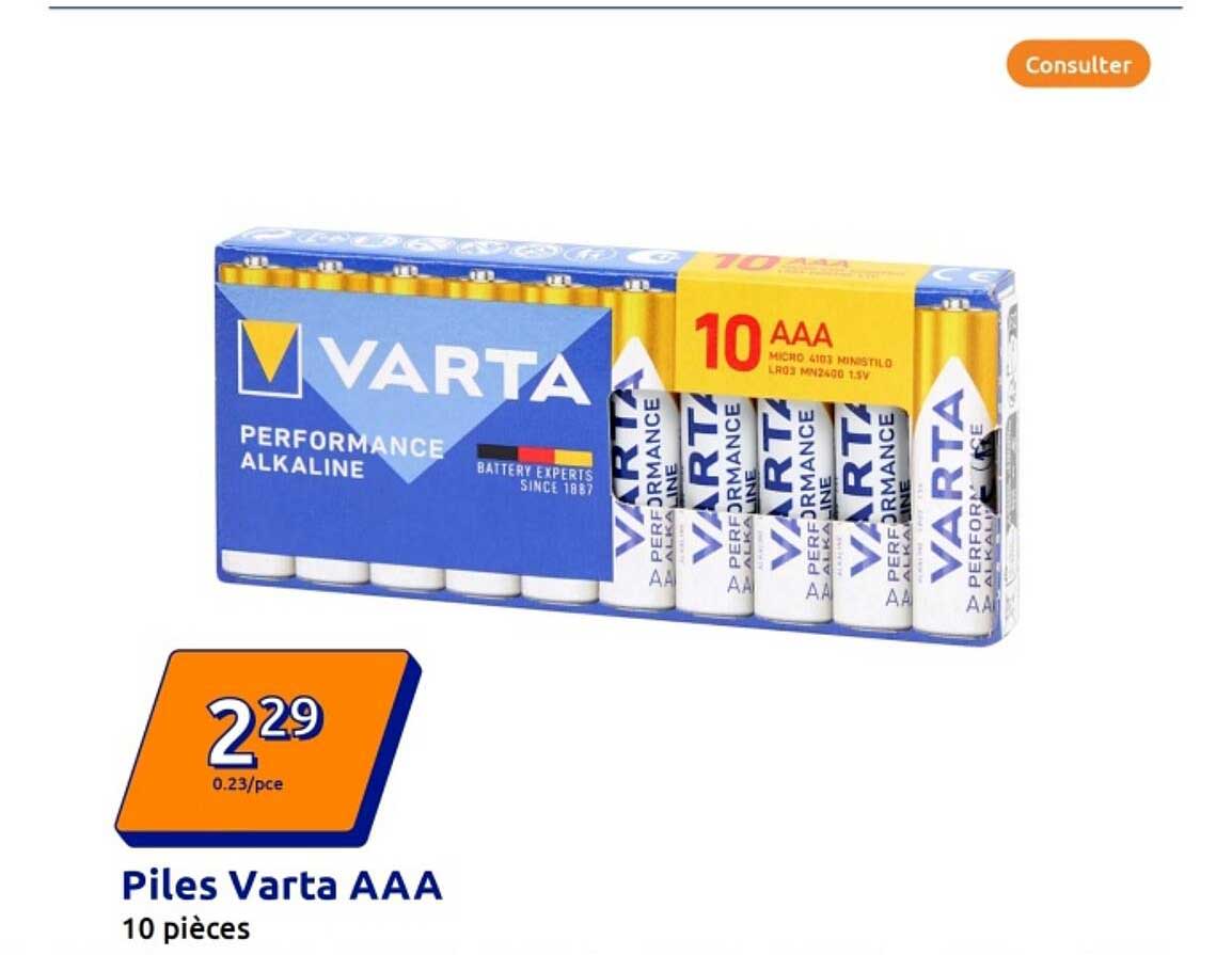 Piles Varta AAA