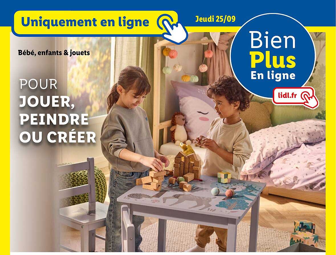 Pour jouer, peindre ou créer