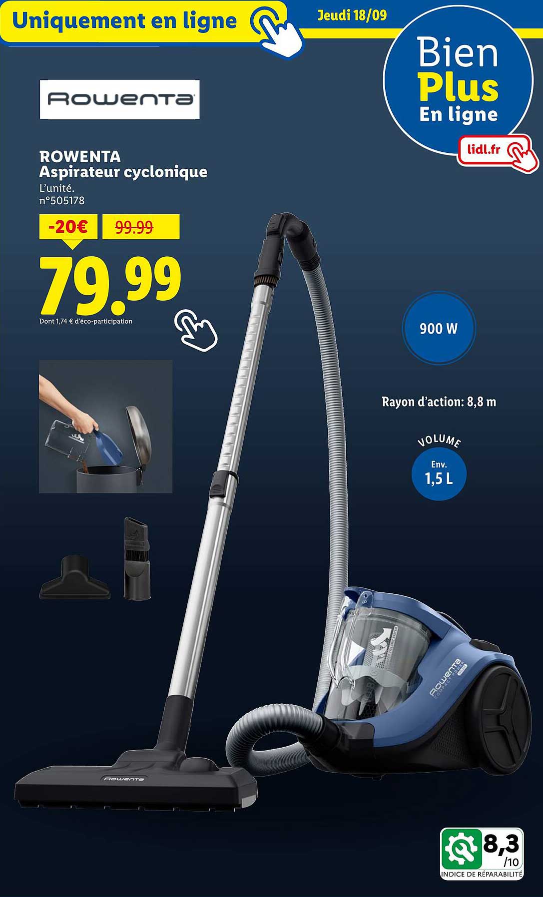 ROWENTA Aspirateur cyclonique