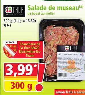 Salade de museau de boeuf au melfor