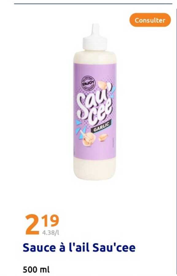 Sauce à l'ail Sau'cee