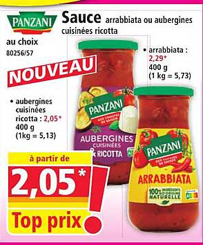 Sauce arrabbiata ou aubergines cuites ricotta