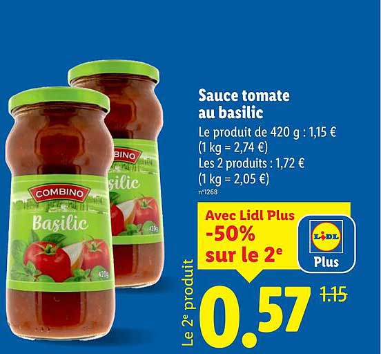 Sauce tomate au basilic