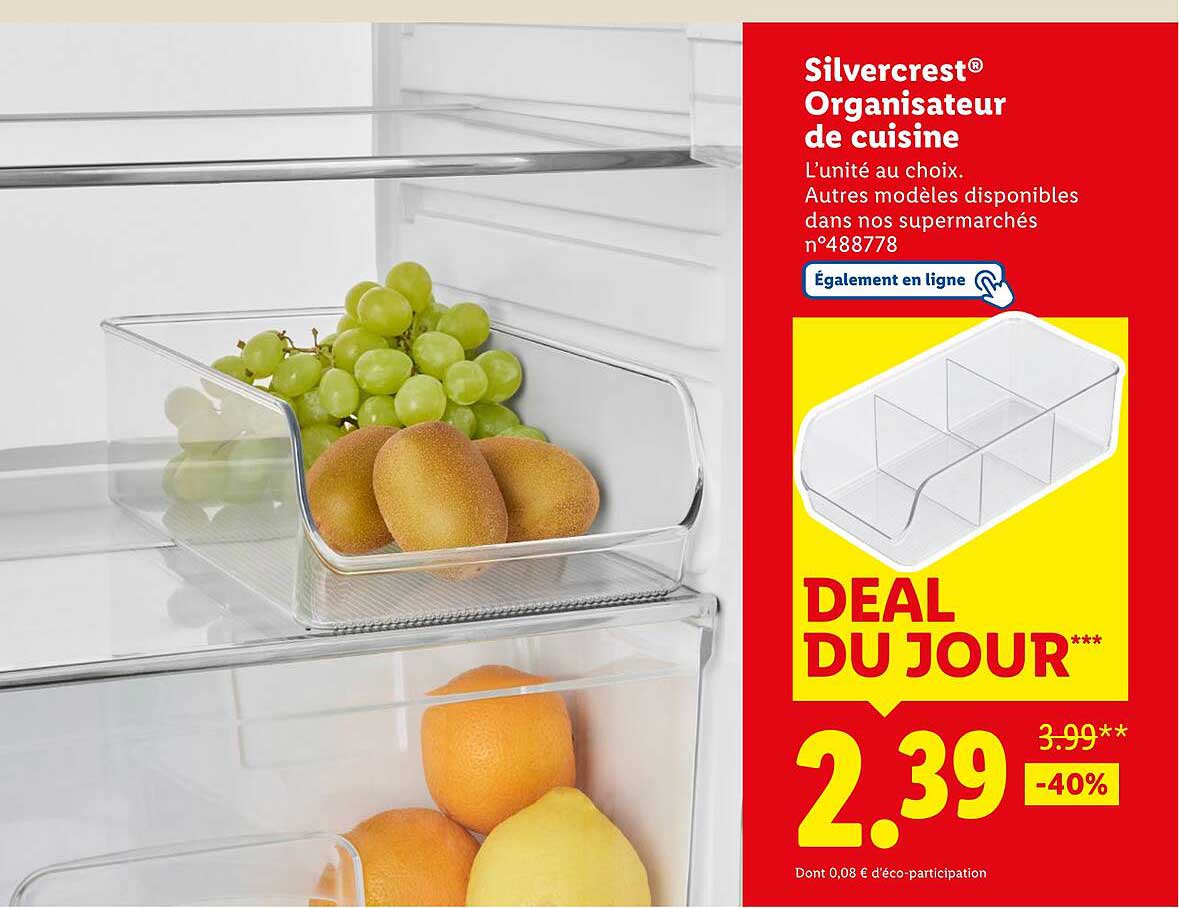 Silvercrest® Organisateur de cuisine
