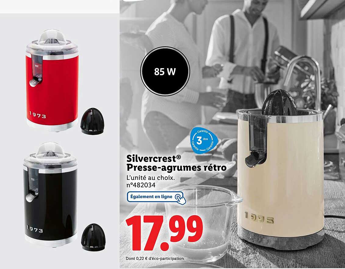 Silvercrest® Presse-agrumes rétro