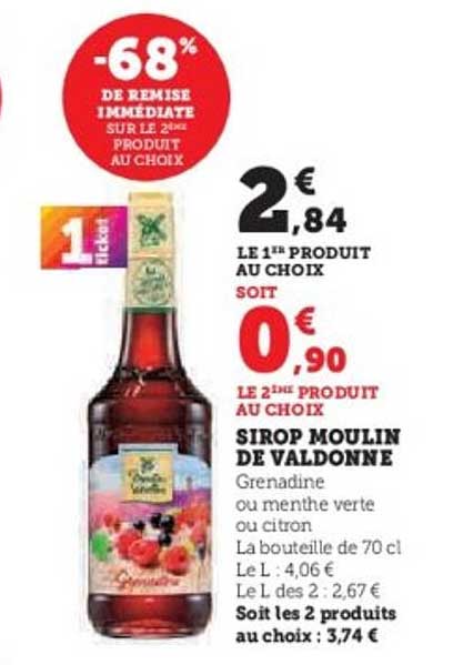 Sirop Moulin de Valdonne