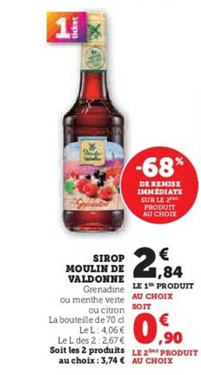 SIROP MOULIN DE VALDONNE