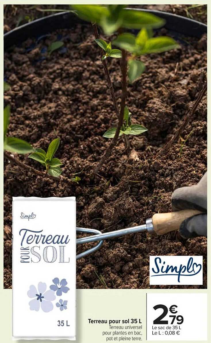 Terreau pour sol 35 L