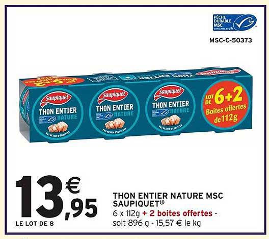 THON ENTIER NATURE MSC SAUPIQUET