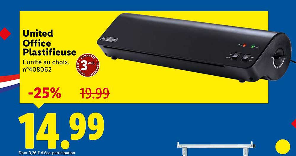 Plastifieuse Lidl 2022