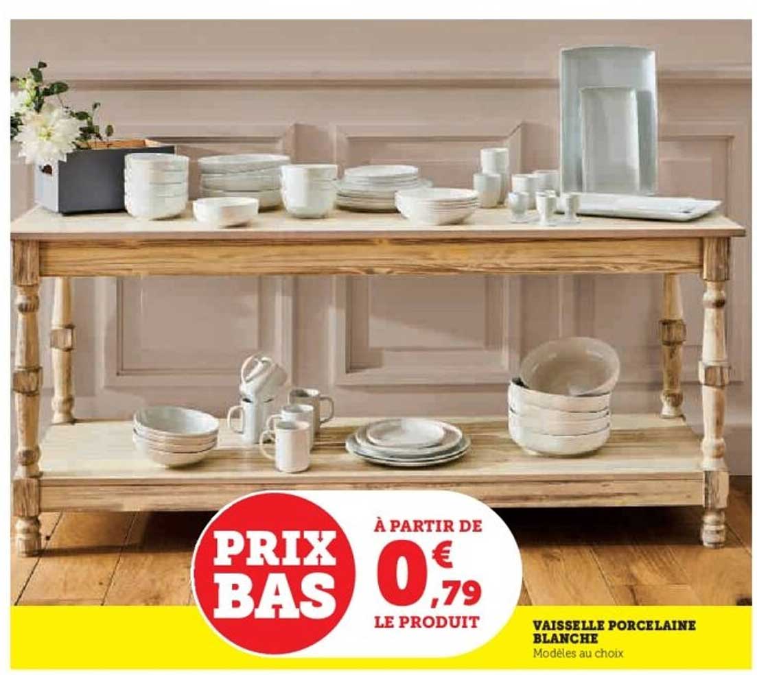 Vaisselle porcelaine blanche