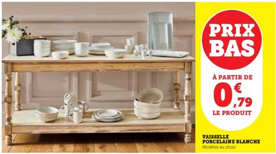 VAISSELLE PORCELAINE BLANCHE