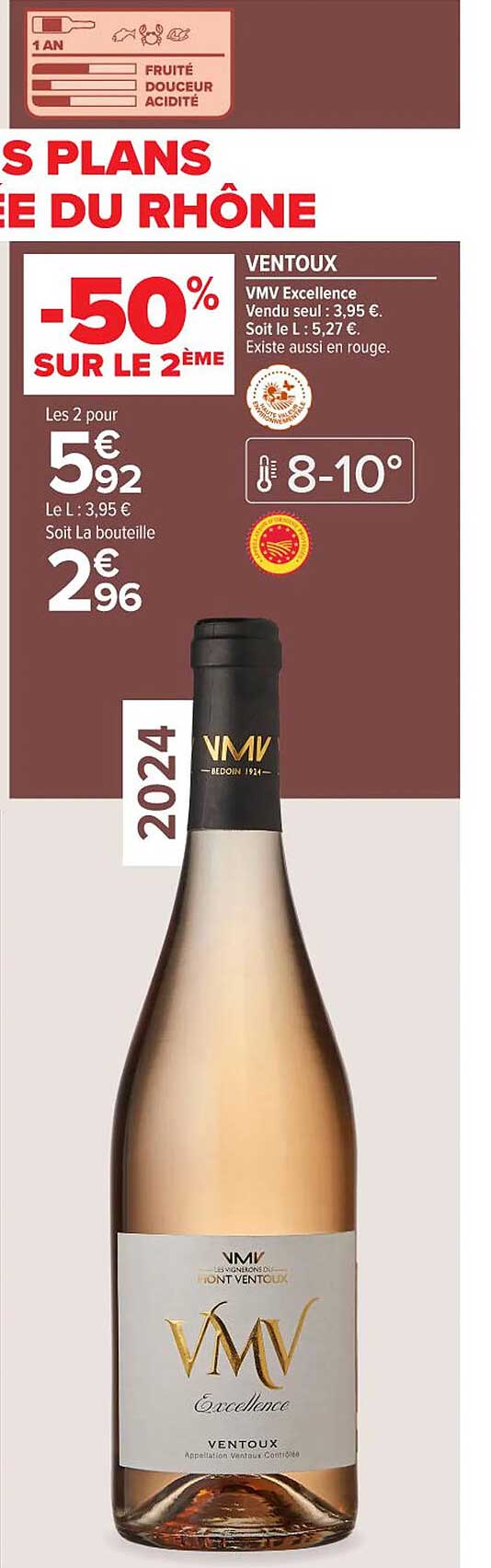 VENTOUX VMV Excellence -50% SUR LE 2ÈME