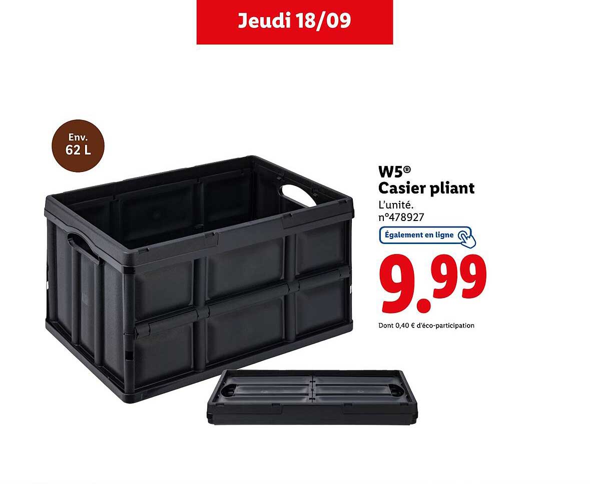 W5® Casier pliant