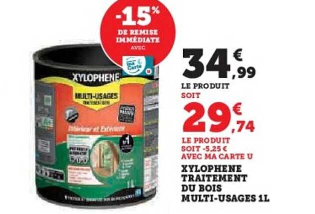 XYLOPHENE TRAITEMENT DU BOIS MULTI-USAGES 1L