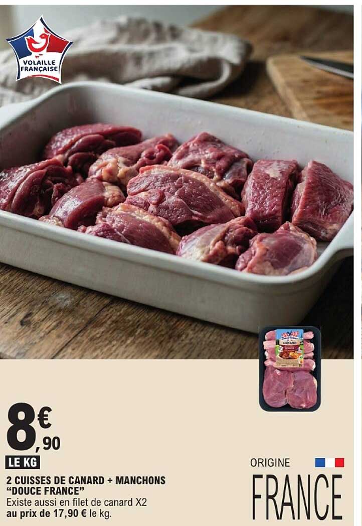 2 cuisses de canard + manchons “douce France”