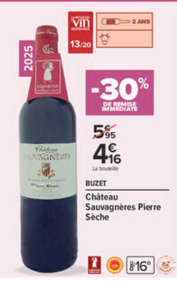 -30% DE REMISE IMMÉDIATE