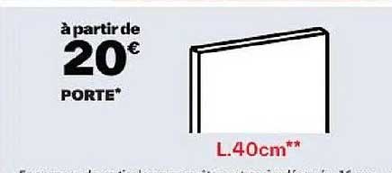à partir de 20€ PORTE*