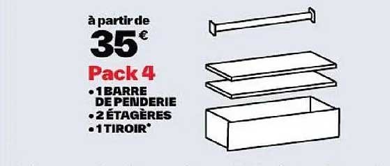 à partir de 35€ Pack 4
