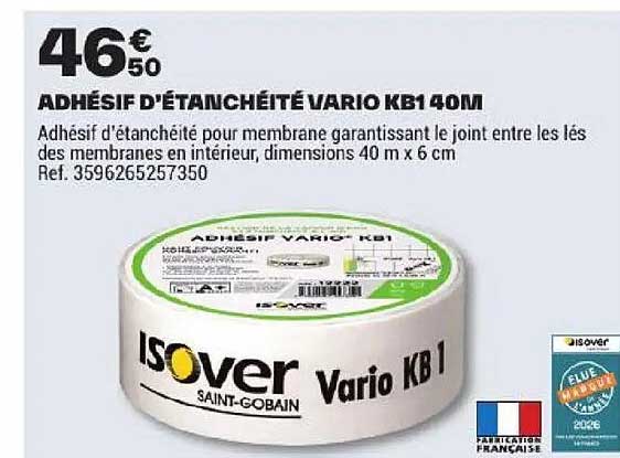 ADHÉSIF D'ÉTANCHÉITÉ VARIO KB1 40M