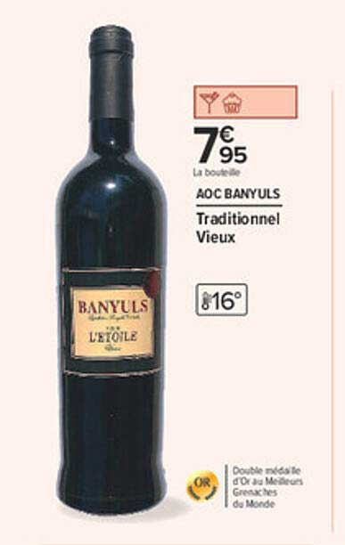AOC BANYULS Traditionnel Vieux